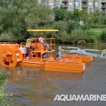 Aquamarine Crane Boat