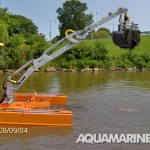 Aquamarine Crane Boat