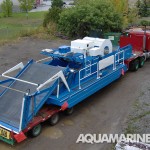 Aquamarine H10 800 Aquatic Harvester Ready for Transport