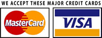 We Accept Visa & MasterCard