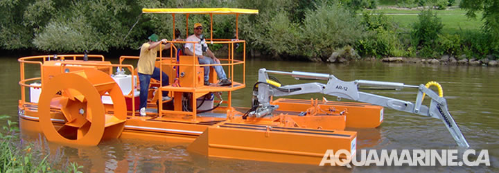 Aquamarine Crane Boat
