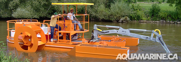 Aquamarine Crane Boat